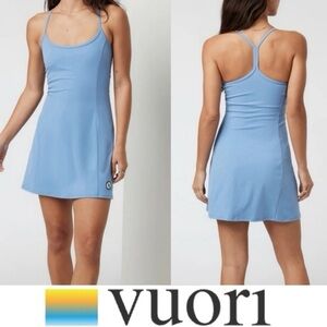 Vuori Light Blue Racerback Tennis Dress